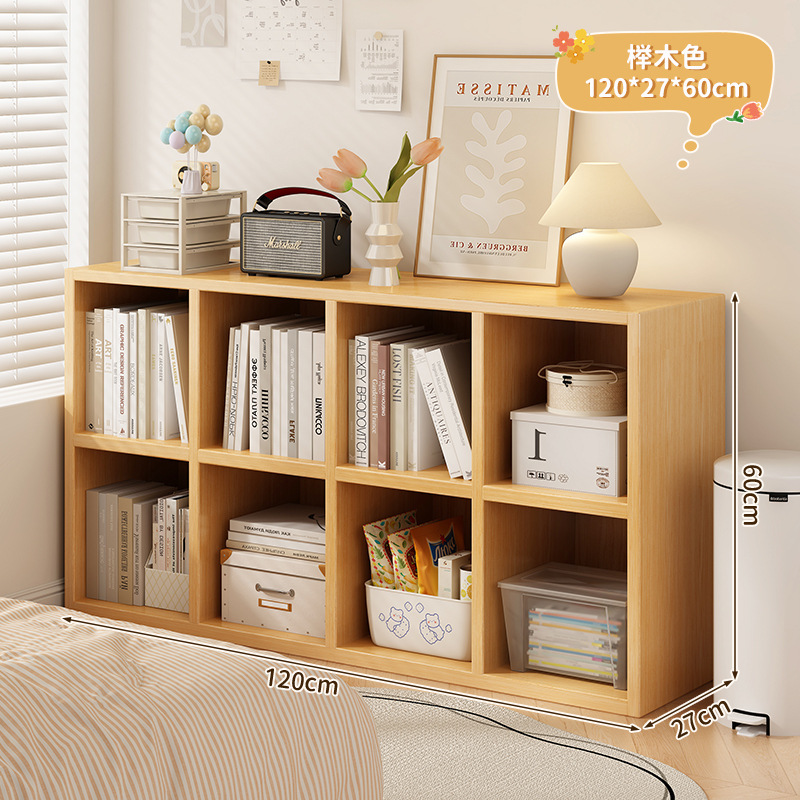 Estante de piso a techo Estante de rejilla Kalek Gabinete de ocho compartimentos Gabinete de partición de borde de cama Librería combinada de jardín de infantes