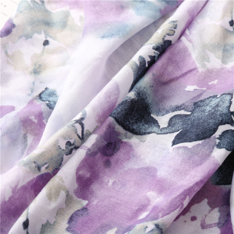 Women's Fashion Tie Dye Polyester Silk Scarves display picture 4