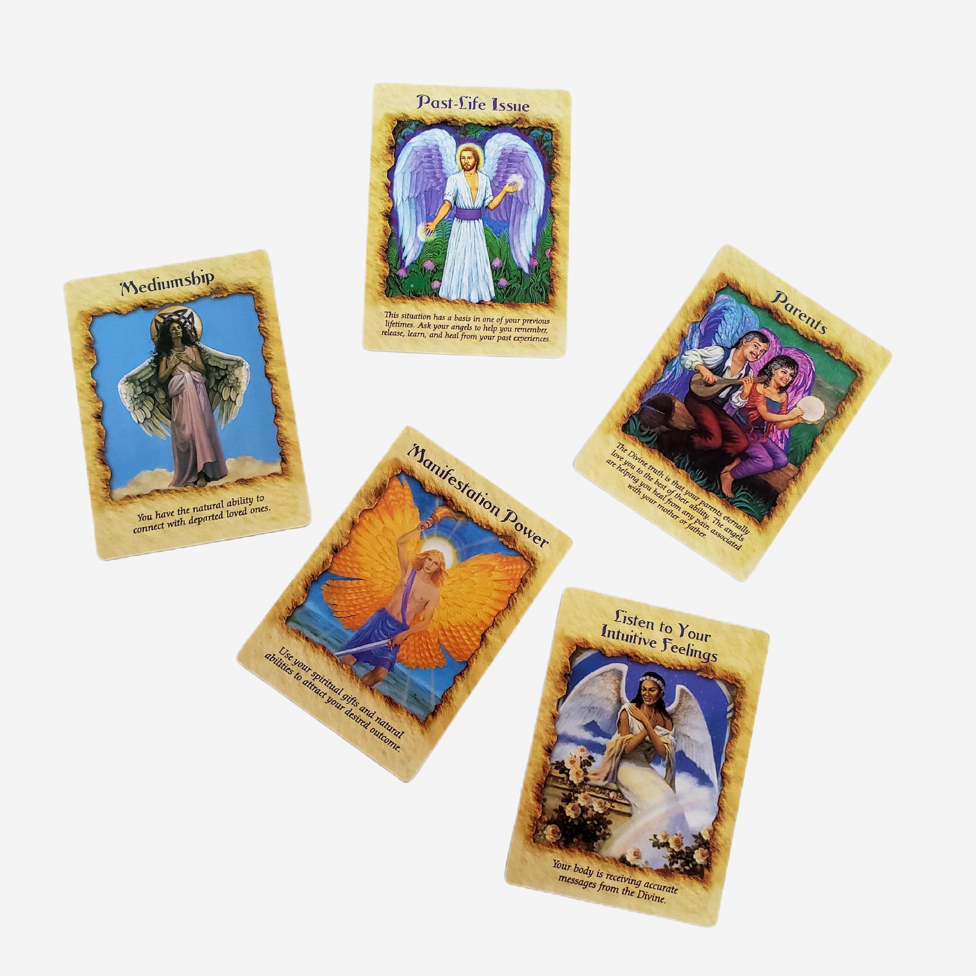 Angel Healing Oracle Cards Therapy Board Game For Party_voghion.com