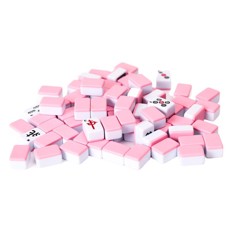 Factory wholesale a generation of 24 mini mahjong card travel mahjong cartoon mahjong monochrome and two-color
