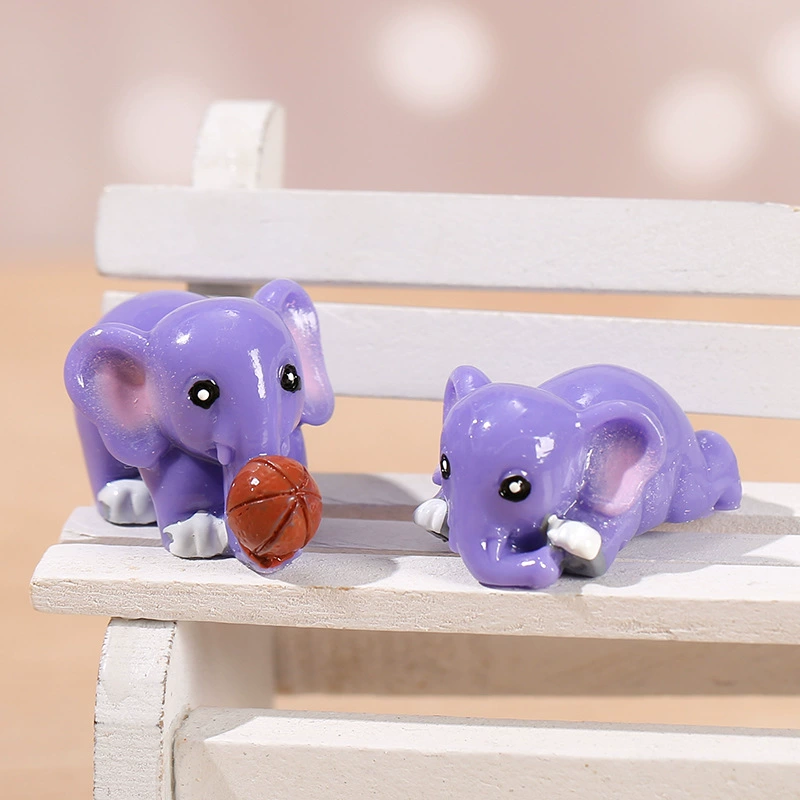 Creative ornaments Elephant micro landscape ornaments Couple baby elephant succulent DIY decorative ornaments