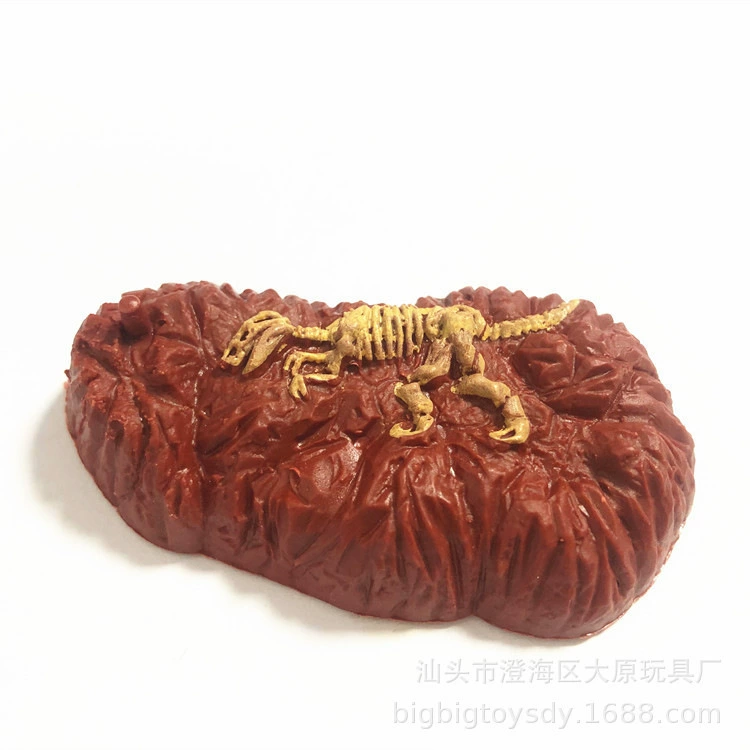 7.5CM имитация окаменелости динозавра археологические раскопки камень динозавр аксессуары животных камень песочницы украшает небольшой холм