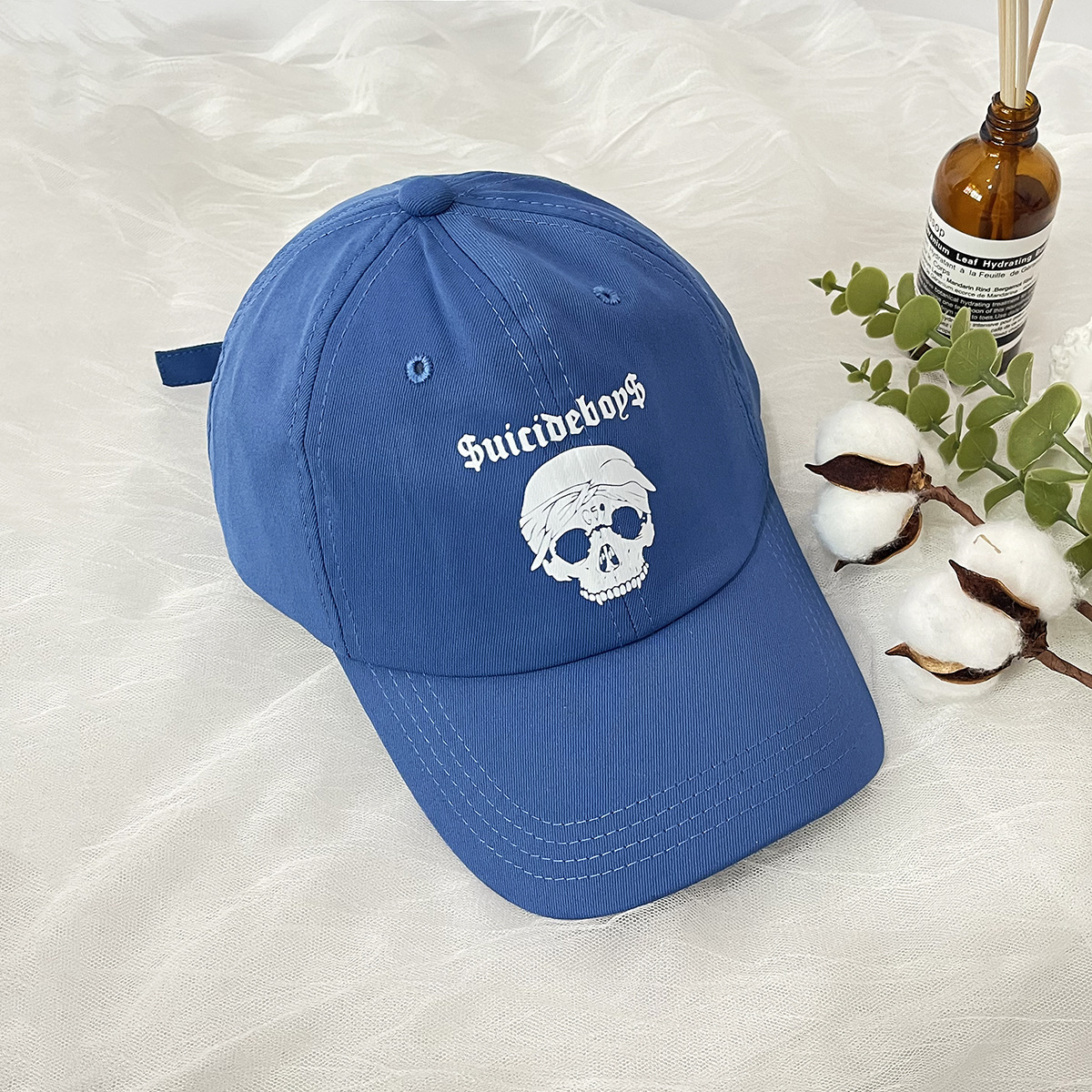 Unisex Street personality casual skull head printed baseball cap outdoor street sports shade breathable_voghion.com