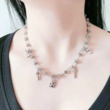 小熊海豚吉他钥匙吊坠锁骨链女小众设计高级感时尚简约百搭项链