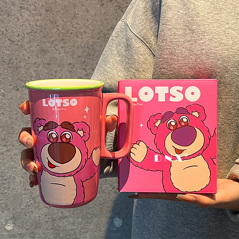 Taza de café Stitch Taza de leche de cerámica de alto valor Taza de leche para niñas lindo y creativo regalo de cumpleaños