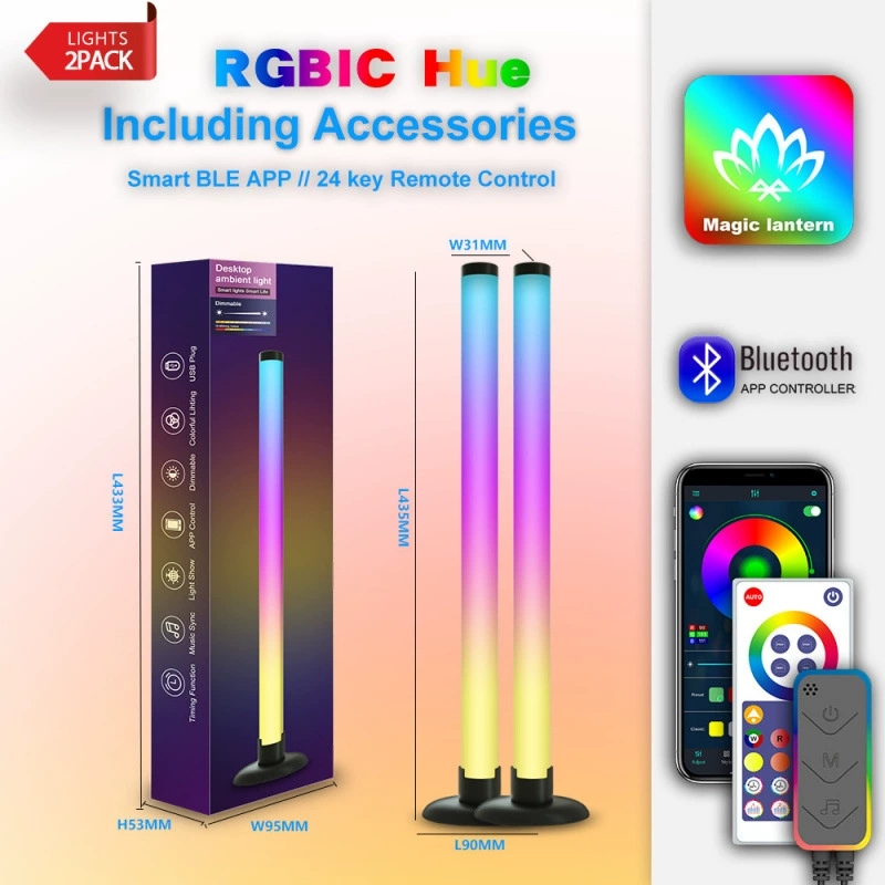 Музыкальная светильник-подсветка LED Bluetooth атмосфера, граффити настольная прикроватная лампа, Wi-Fi фантазийный торшер