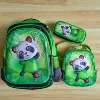 Backpack, pencil case, panda