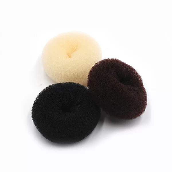 Factory direct supply new Japanese and Korean flower corn ball donut hair nylon hair band hair tool