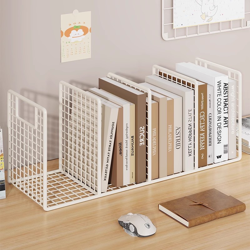 书架桌面置物架卧室办公室桌上小型文件架客厅书桌收纳架简易书柜