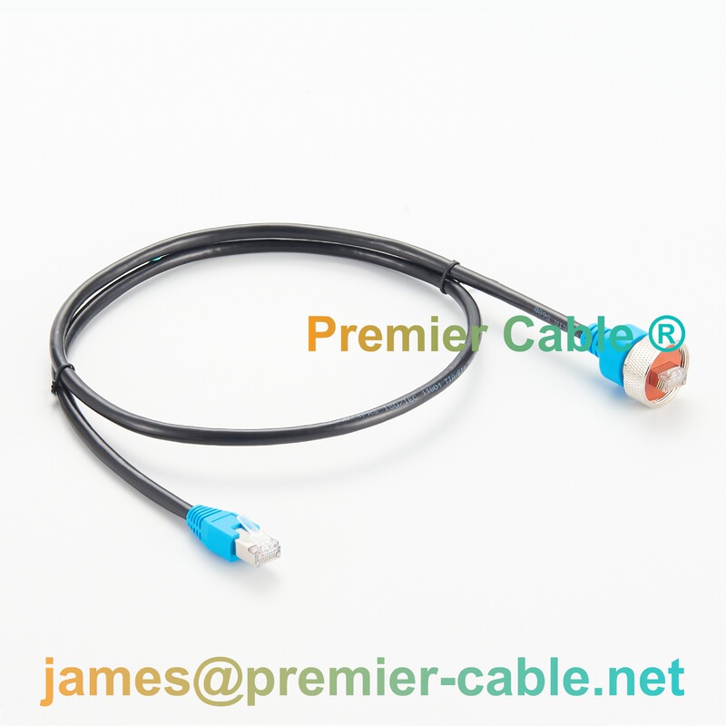 Ip67 Waterproof Cat6 Industrial-Grade Reinforced Ethernet Cable Outdoor Dustproof and Waterproof Rj45 Network Connection