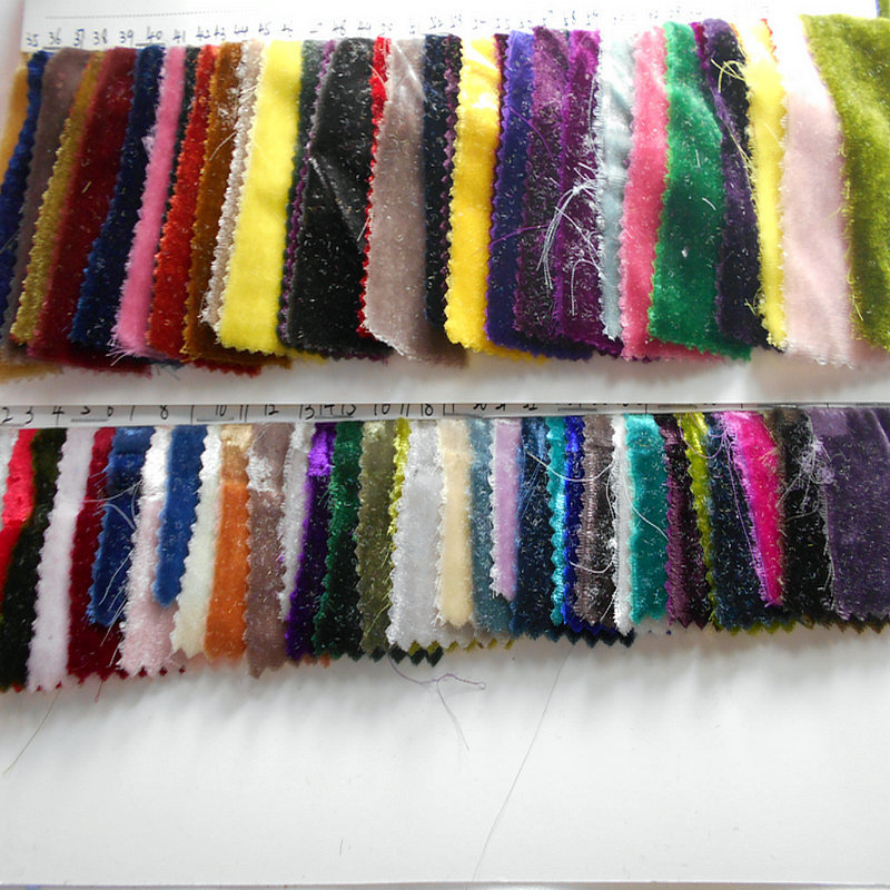 全涤梭织绒 无弹力 仿真丝丝绒布 韩国绒 天鹅绒长毛丝绒服装面料