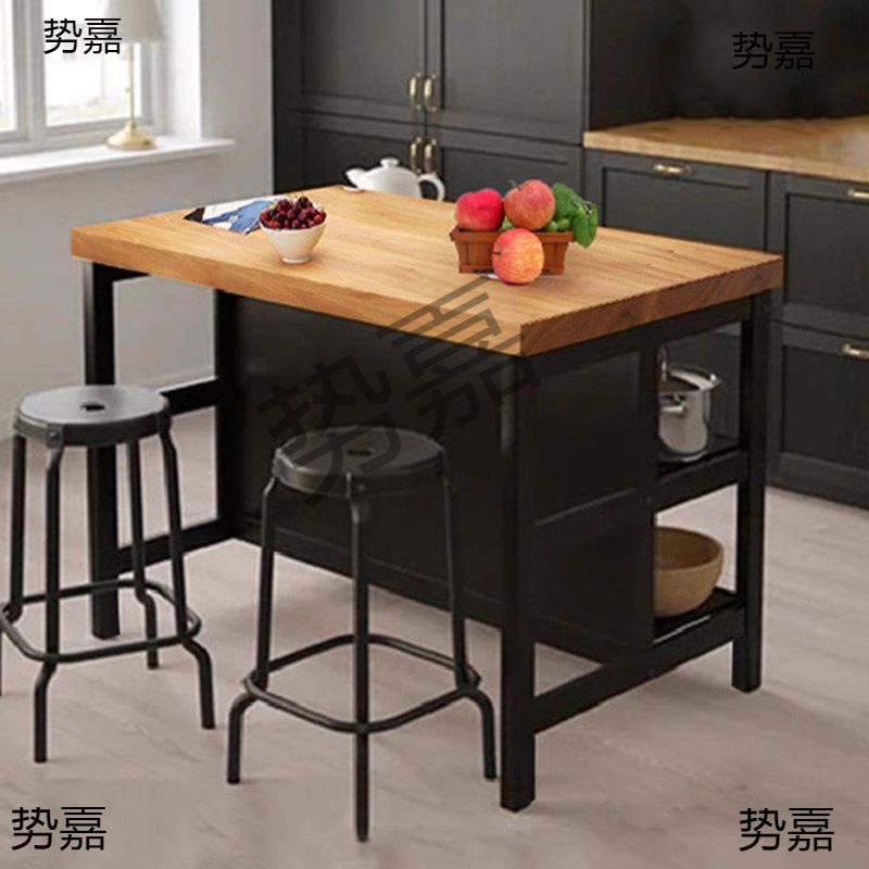 # Movable Island Table Dining Table Integrated Home Open Kitchen Small Bar Partition Separate Cooking Table Dining Side