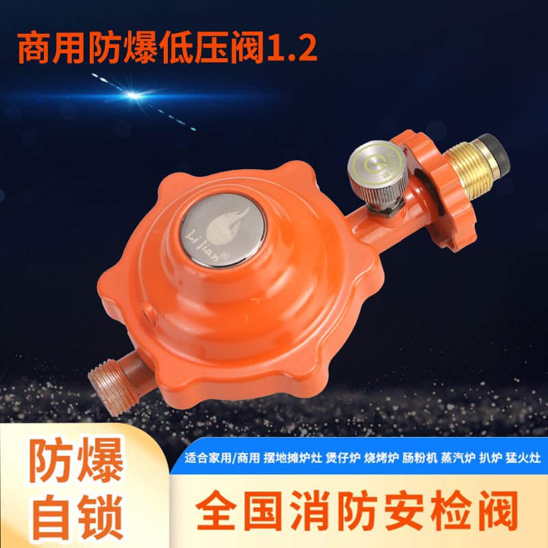 供应商用铝合金减压阀1.2大流量自闭防爆阀门国标液化气灶具阀