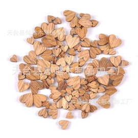 现货复古桐木木纹爱心形装饰木制木片DIY工艺品大小星星贴片100