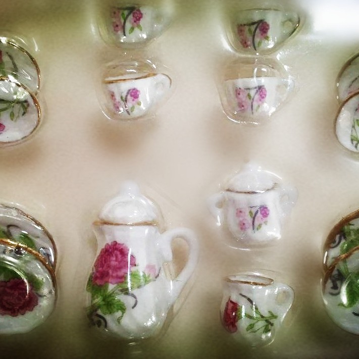 dollhouse  miniatures΢��ʳ��diyģ�ͷ���������������մɲ��