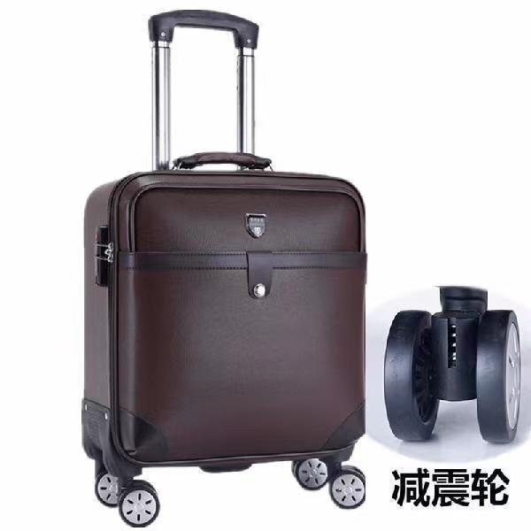 Equipaje de 18 pulgadas Estuche de carretilla de tela Oxford para mujer Estuche de embarque ligero pequeño para hombres Mini Contraseña de tamaño pequeño viaje corto