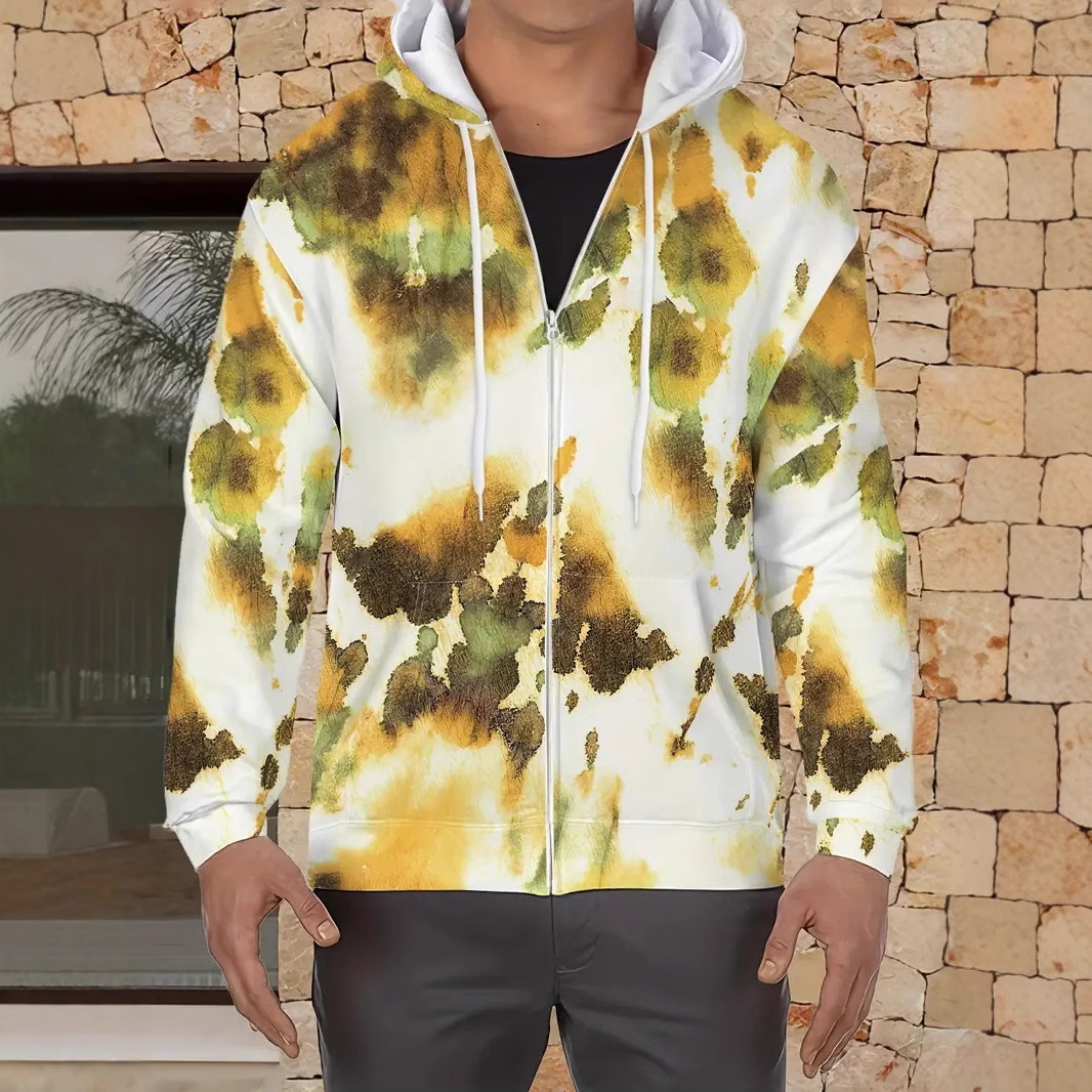 Comercio exterior nueva impresión 3D moda personalidad creativa hombre con capucha esqueleto chaqueta de suéter casual MF08