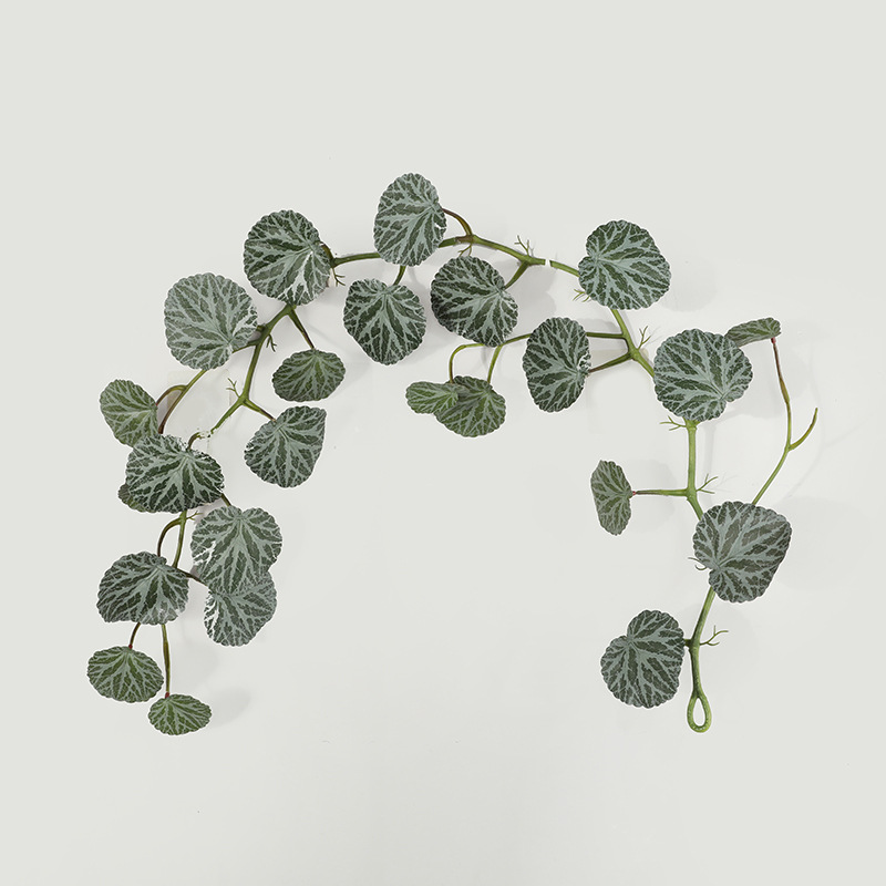 商場櫥窗布置仿真綠植蕨葉藤條 婚慶森系造景仿真1.2米萬年青葉子