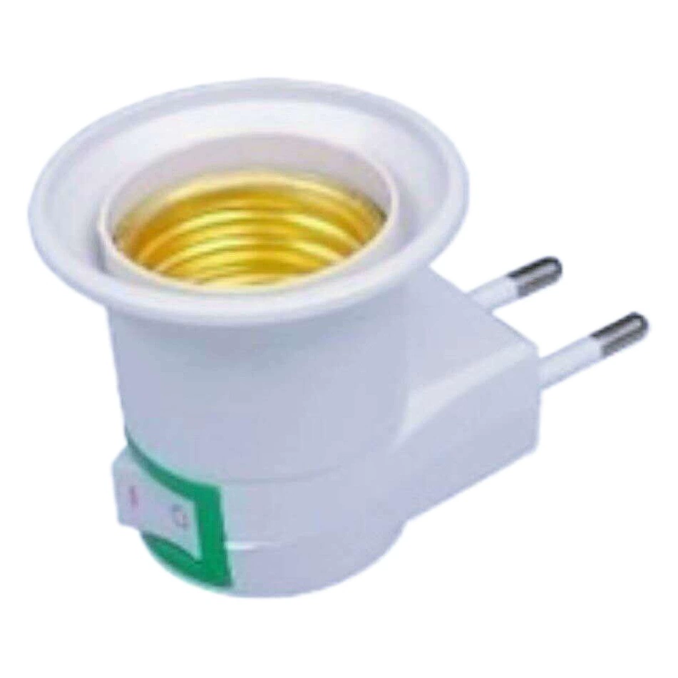 Высокое качество внешней торговли E27 держатель лампы светодиодные ночь свет лампы Европейский стандарт белый винт держатель лампы