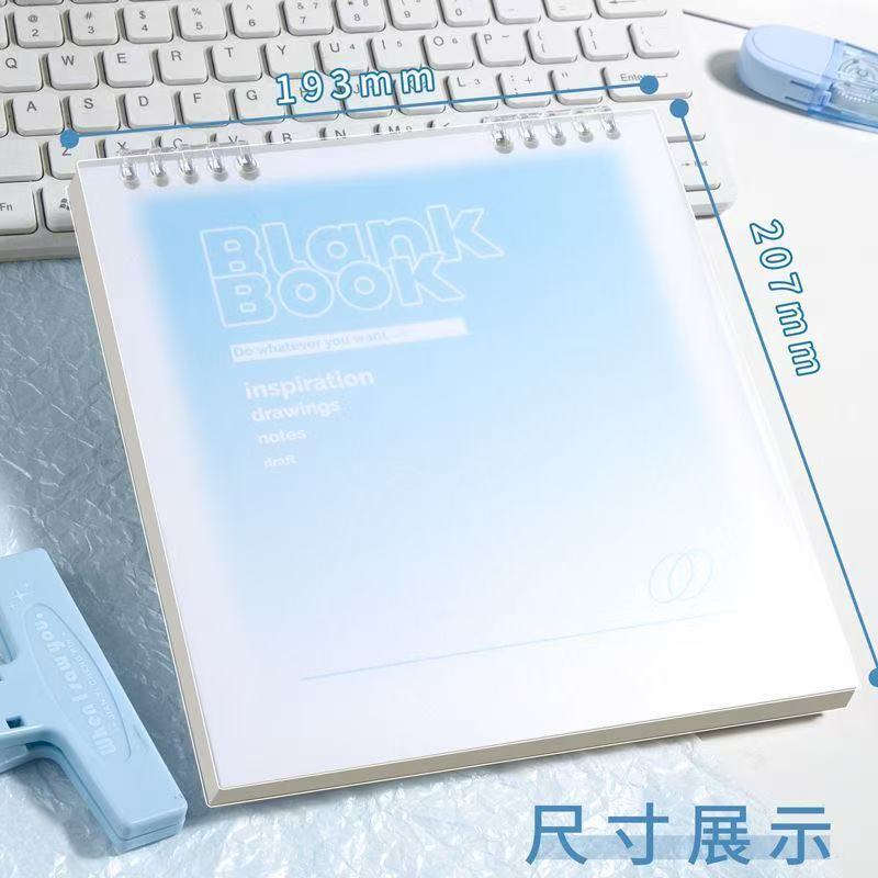 グラデーション正方形ノート方眼ルーズリーフノートins学生専用メモ帳厚め単語帳ins風|undefined