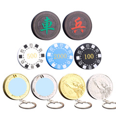 ZR round machine inflatable flint lighter creative cross-border chip chess butane lighter simple wholesale