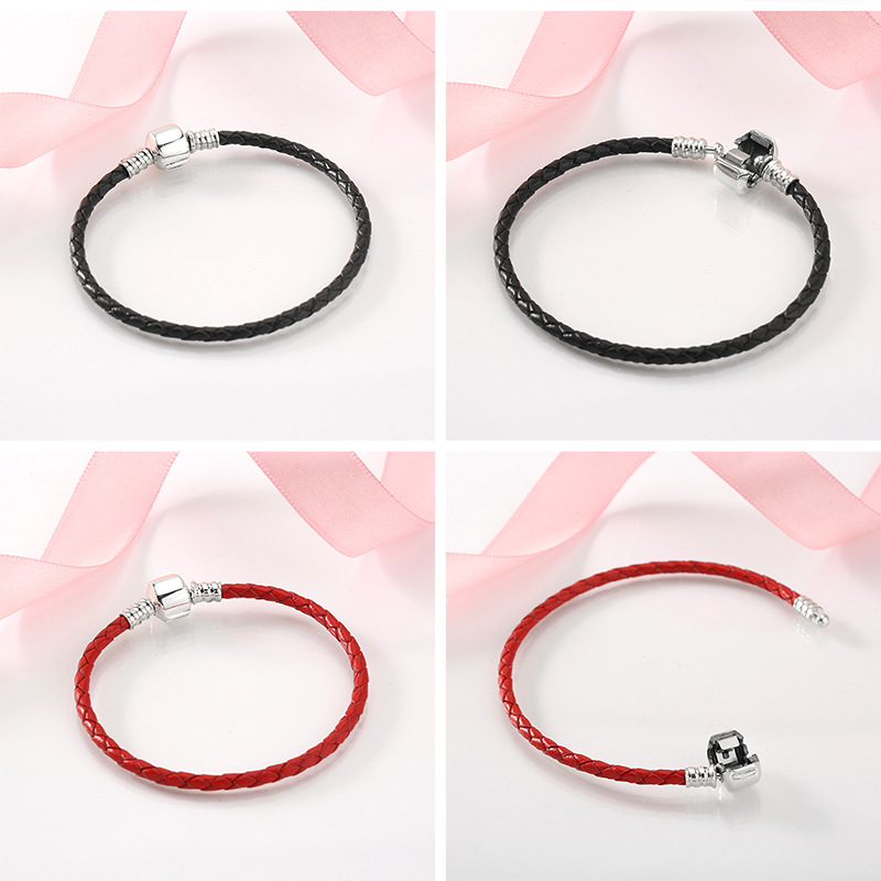 Simple Style Solid Color Pu Leather Knitting Jewelry Accessories 1 Piece display picture 1