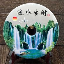 摆件阿富汗平安扣玉扣家居摆件装饰品玉璧送支架批发多款任选