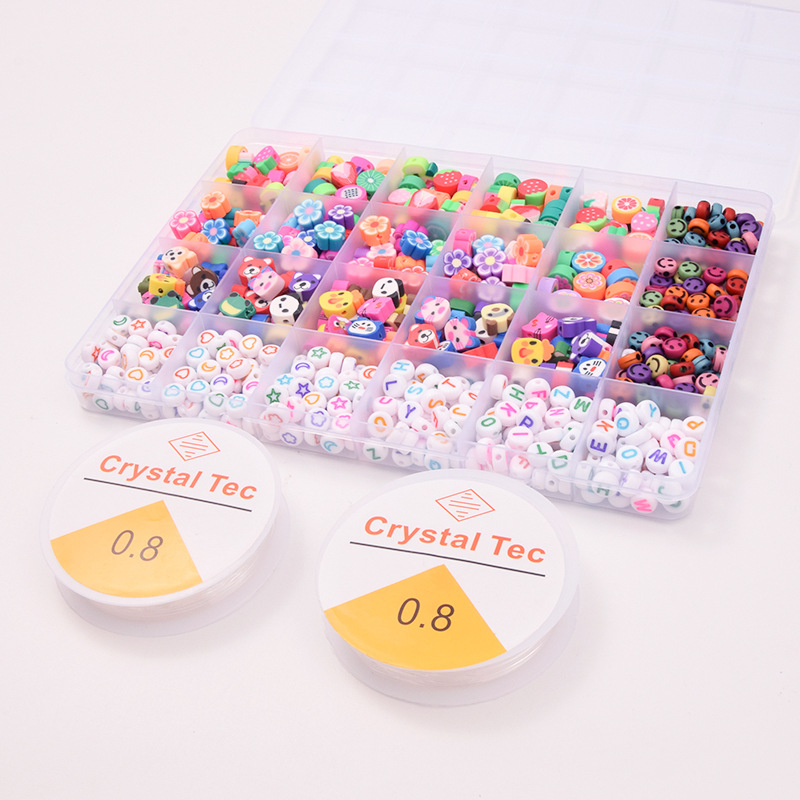 Diy24 Boxed Soft Ceramic Letter Beads Jewelry Accessories Hot-selling Combination Jewelry Set Wholesale display picture 4