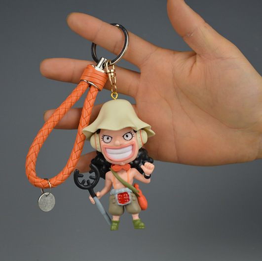 Una pieza hecha a mano Nica Luffy colgante periférico llavero grab máquina muñeca caja ciega TikTok adornos