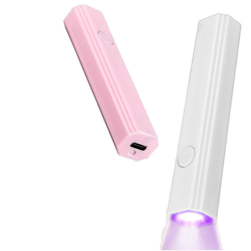 マニキュアランプハンドヘルド UV マニキュアランプ小型ポータブル充電式蓄電スポットライト高速ミニ光療法|undefined