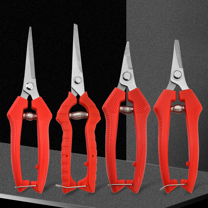 不锈钢防滑修枝剪嫁接园艺剪刀工具树枝摘水果花木剪粗枝苗木盆景