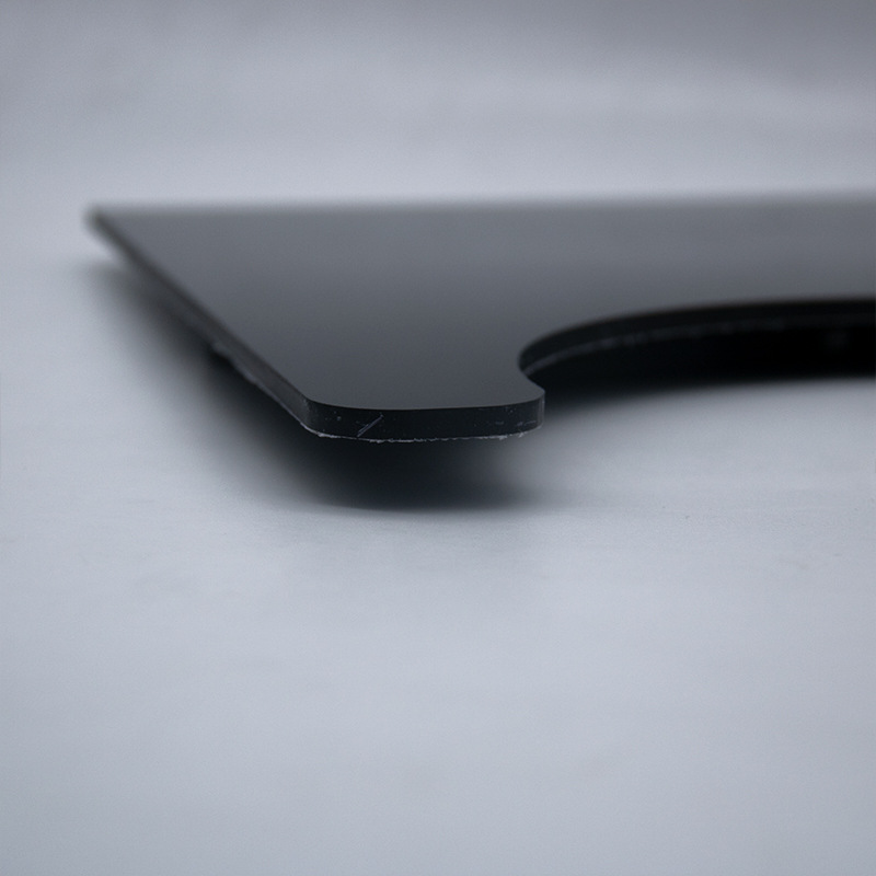 黑色pc板聚碳酸酯板圆形雕刻圆角弧度cnc加工亚克力板塑料板3/5mm