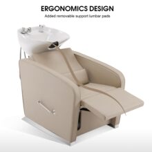 跨境专供半躺式洗头床理发店发廊美发专用简约坐式头疗沙龙冲水床