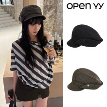 【现货】韩国 open yy帽子安宥真杨超越同款报童帽渔夫帽贝雷帽女