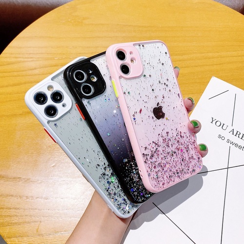 iPhone 15 Case with Eye-Caring Drop Gel and Glitter, 12 Apple 14 Pro Max Protective Cover, New 13 Anti-Slip