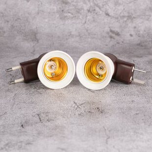 Foreign trade lamp holder pipe lamp holder integrated lamp holder rotary plug E27 screw lamp holder with switch convenient lamp holder