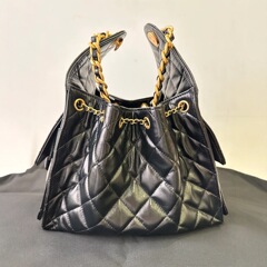 おばあちゃん25c bagワックス皮25c hoboバッグ25sキャビアヒッピー女性バッグ25bag本革女性バッグ