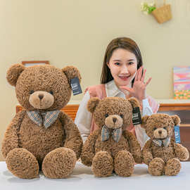 克莱尔熊毛绒玩具棕色泰迪熊公仔儿童玩偶送女友生日送女友礼物