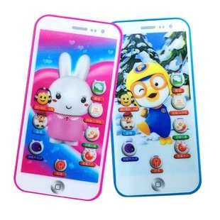 Juguete para niños teléfono móvil simulación de mordedura de bebé educación temprana pantalla táctil rompecabezas bebé música teléfono modelo niña Niño