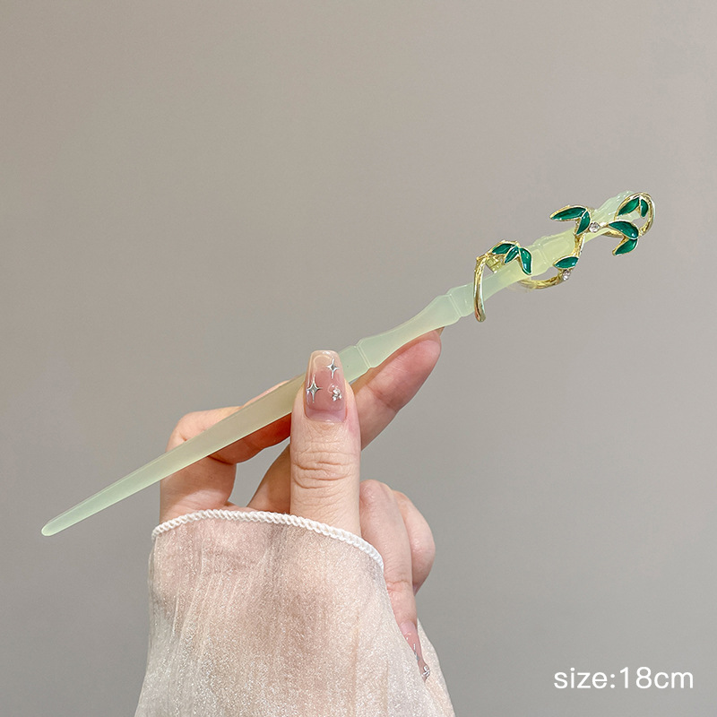 11 ¿ Panlong Bamboo Jade Bamboo hairpin (en bolsas)