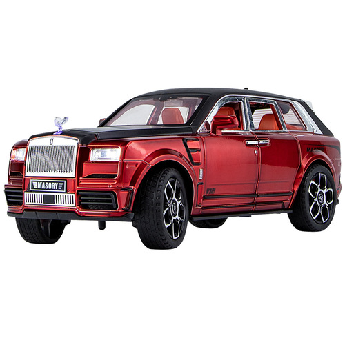 (Open Window Box) 1:24 Scale Rolls-Royce Phantom Maybach Alloy Car Model Display for Live Streaming E-commerce