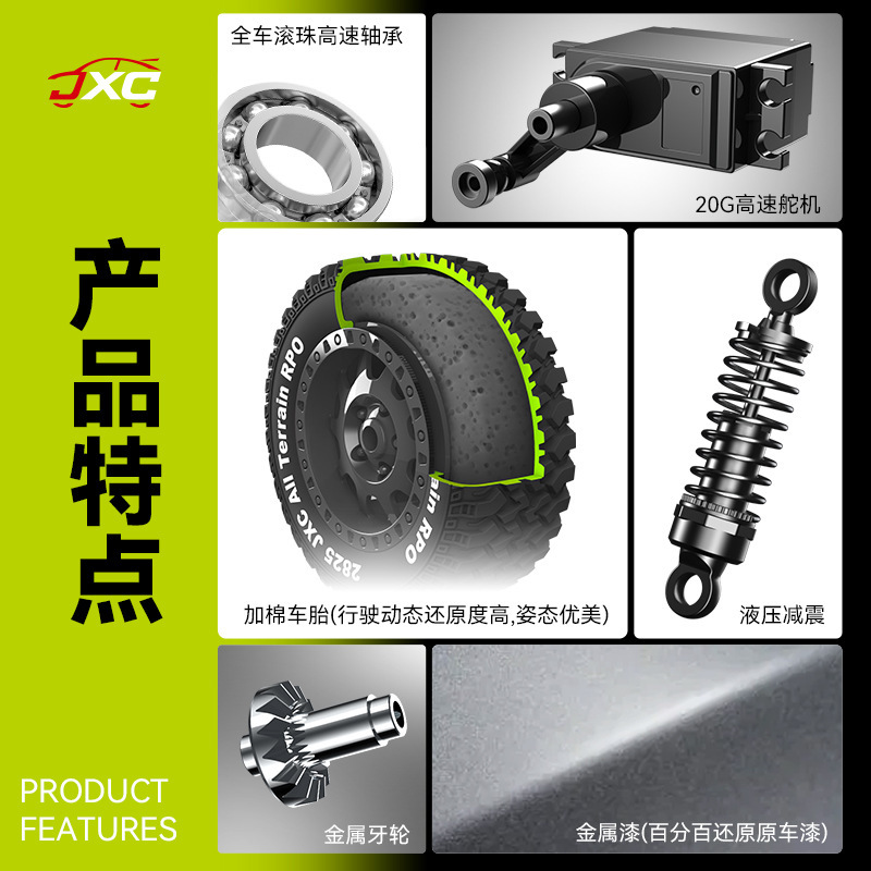 跨境新品授权攀爬越野遥控车LC80全比例RC模型车成人儿童玩具代发|undefined
