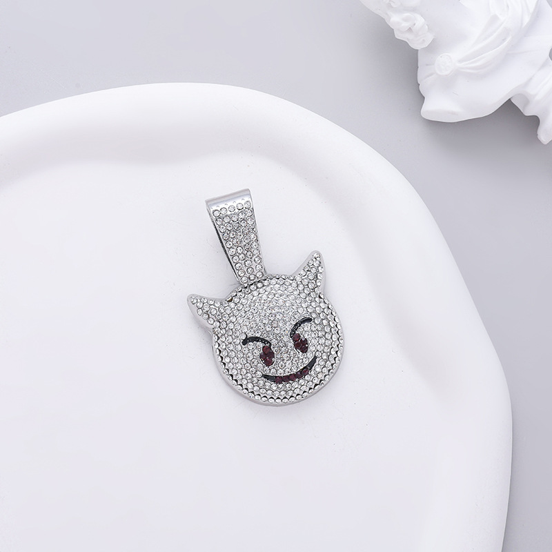 Cute Ghost with Female Crowd Design Hip Hop Style Devil Collar Sweet Cool Sweater Chain Necklace_voghion.com