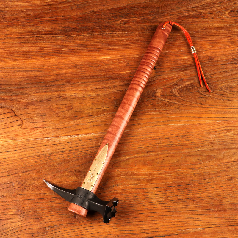 欧式破甲锤EDC户外露营随车工具影视道具摆件SKD11钢制