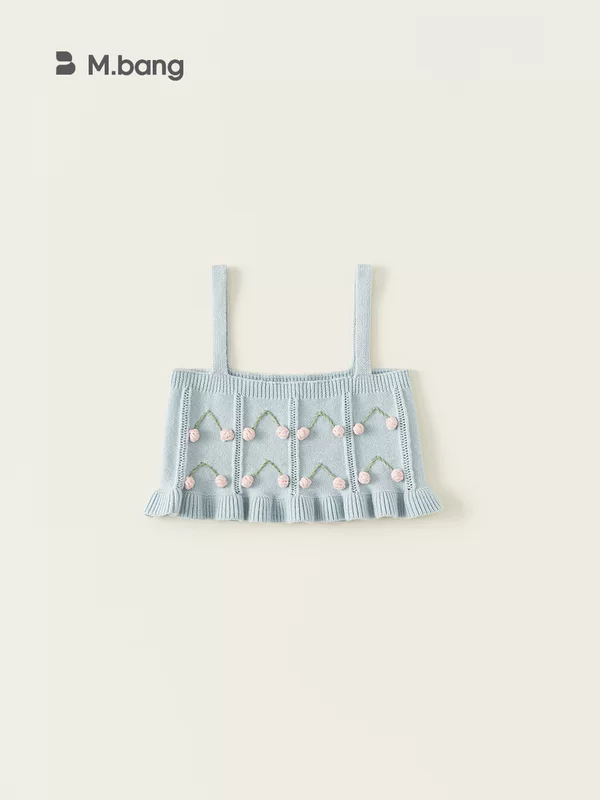Vest, spring knitted children's T-shirt, children's clothing, western style