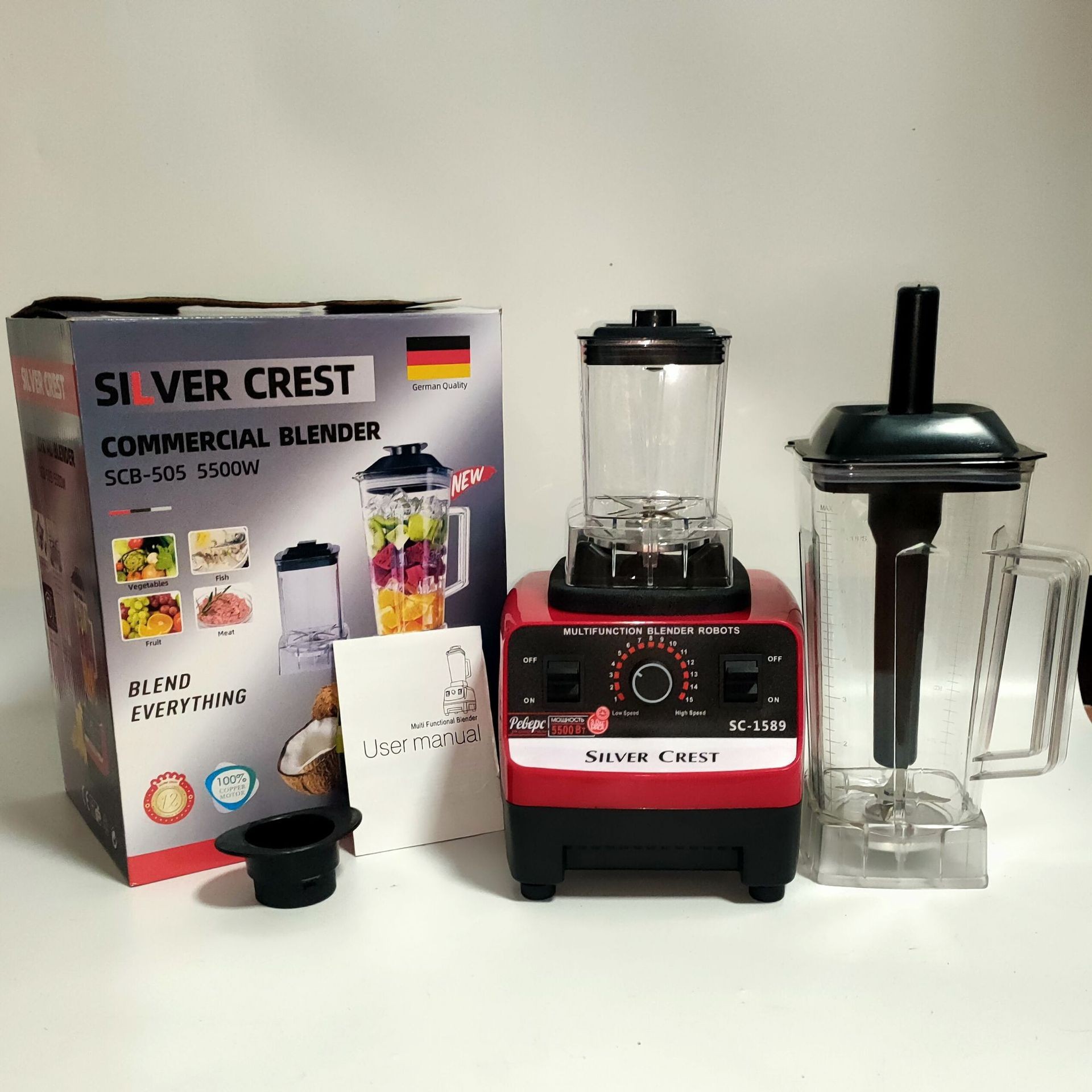 Licuadora Multifuncional Doméstica 220V de Gran Capacidad para Cocina