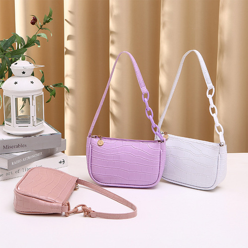 Hobo Underarm Bags for Ladies, Crocodile Pattern Underarm Bags, Fashionable Women's Shoulder Bags