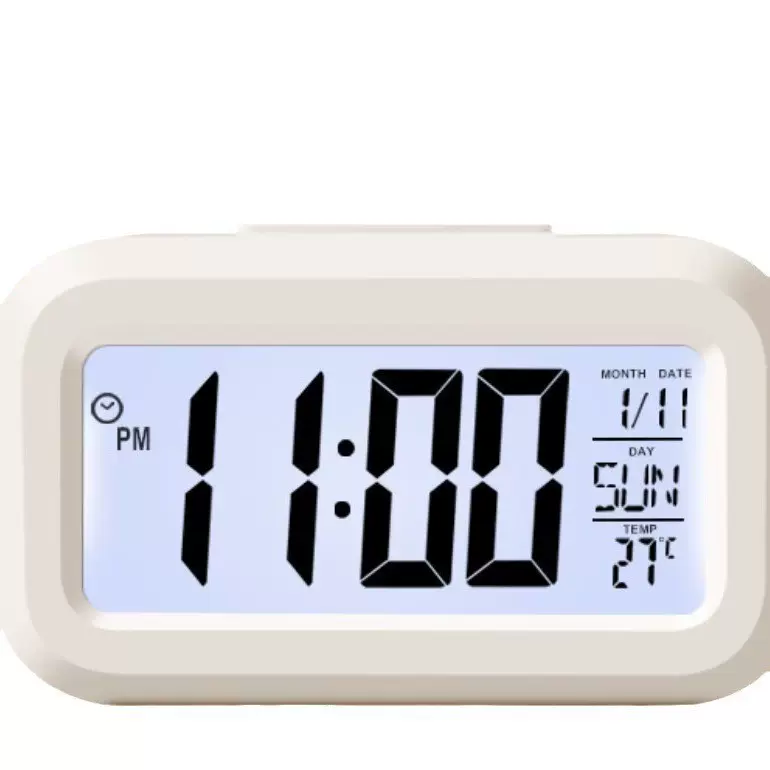 新款上市卡通mini学生用闹钟 桌上小型时钟 多功能电子钟厂家供应