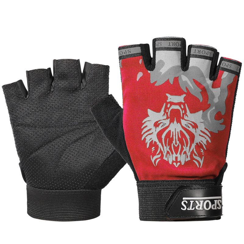 늑대 머리 반 손가락-레드