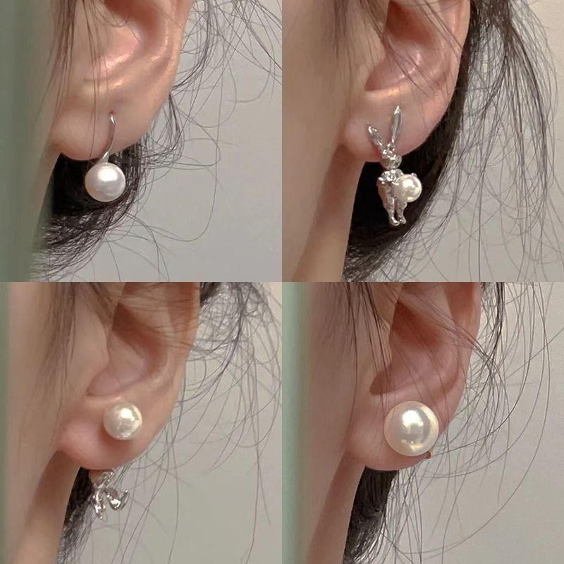 Elegant retro earrings from pearl